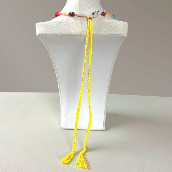 Free People Ariana Ost At The Market Necklace Pink NWT Belly Chain Shells Beach - Picture 4 of 16